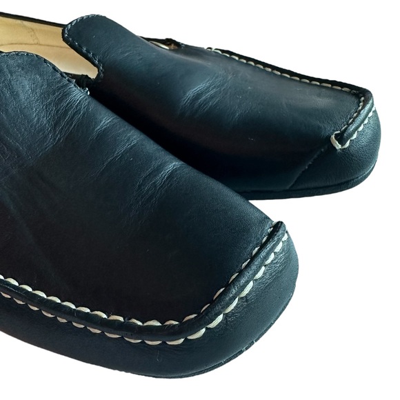 Ugg Low Heel Leather Slip On Mules Driving Loafers - Picture 8 of 9